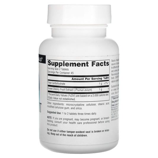 Source Naturals, Cherry Fruit Extract, 500 mg, 90 Tablets