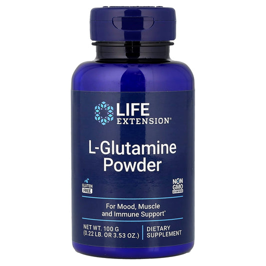 Life Extension, L-Glutamine Powder, 100 g (3.53 oz)