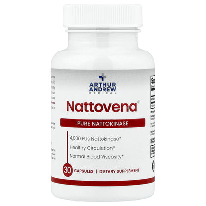 Arthur Andrew Medical, Nattovena®, Pure Nattokinase, 4,000 FUs, 30 Capsules