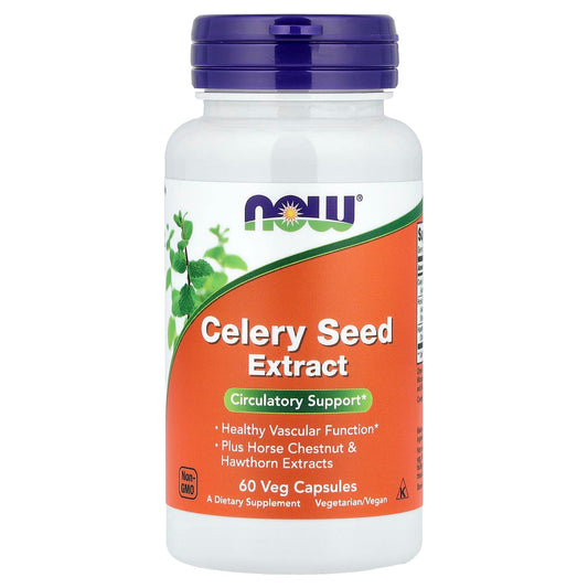 NOW Foods, Celery Seed Extract, 60 Veg Capsules