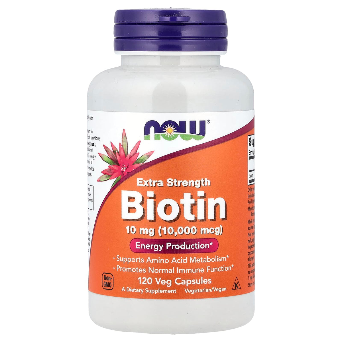 NOW Foods Biotin 10,000 mcg 120 Veg Caps