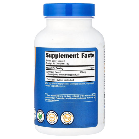 Nutricost, Myrrh Extract, 650 mg, 120 Capsules