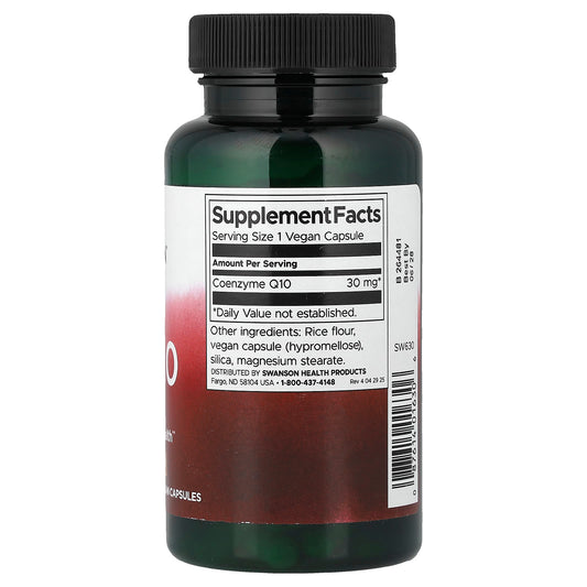Swanson Vitamins, CoQ10, 30 mg, 120 Vegan Capsules