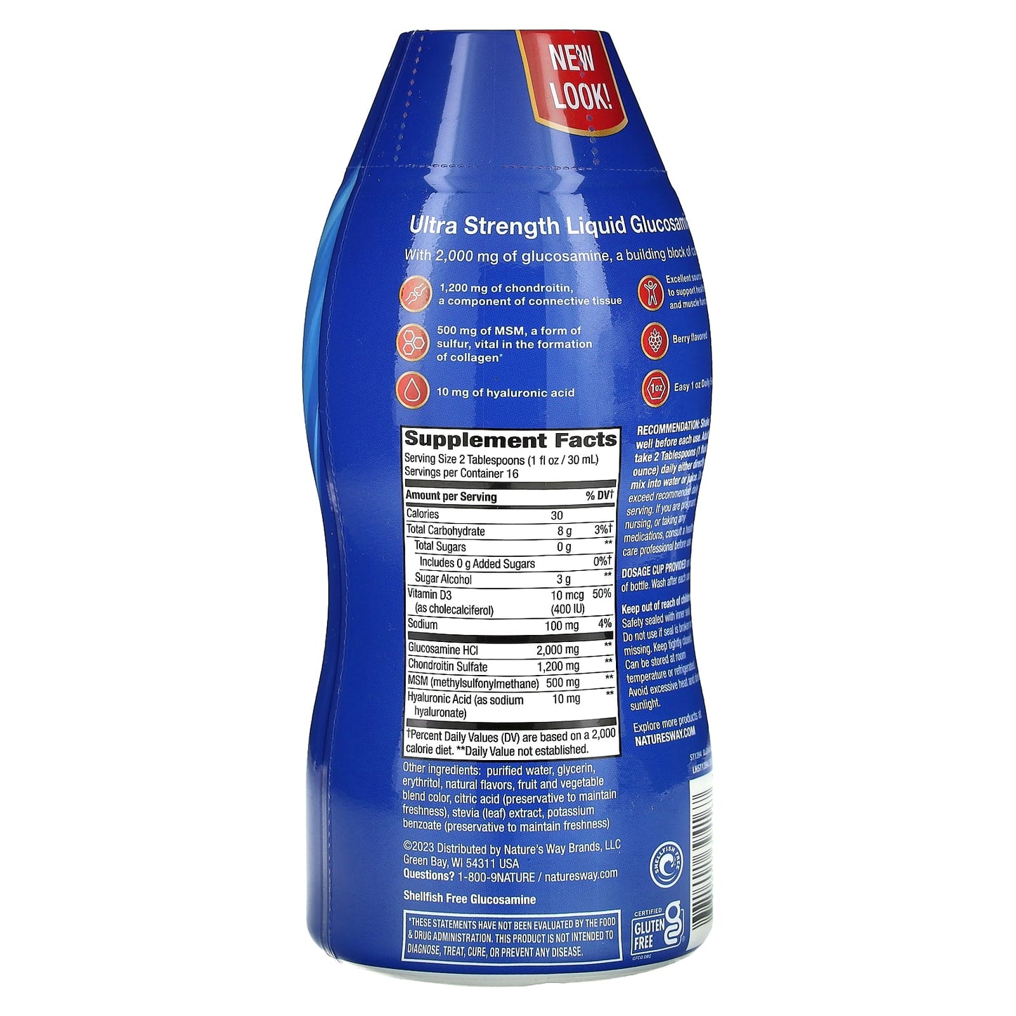 Nature's Way, Joint Movement Glucosamine, Extra Strength, Berry, 16 fl oz (480 ml)