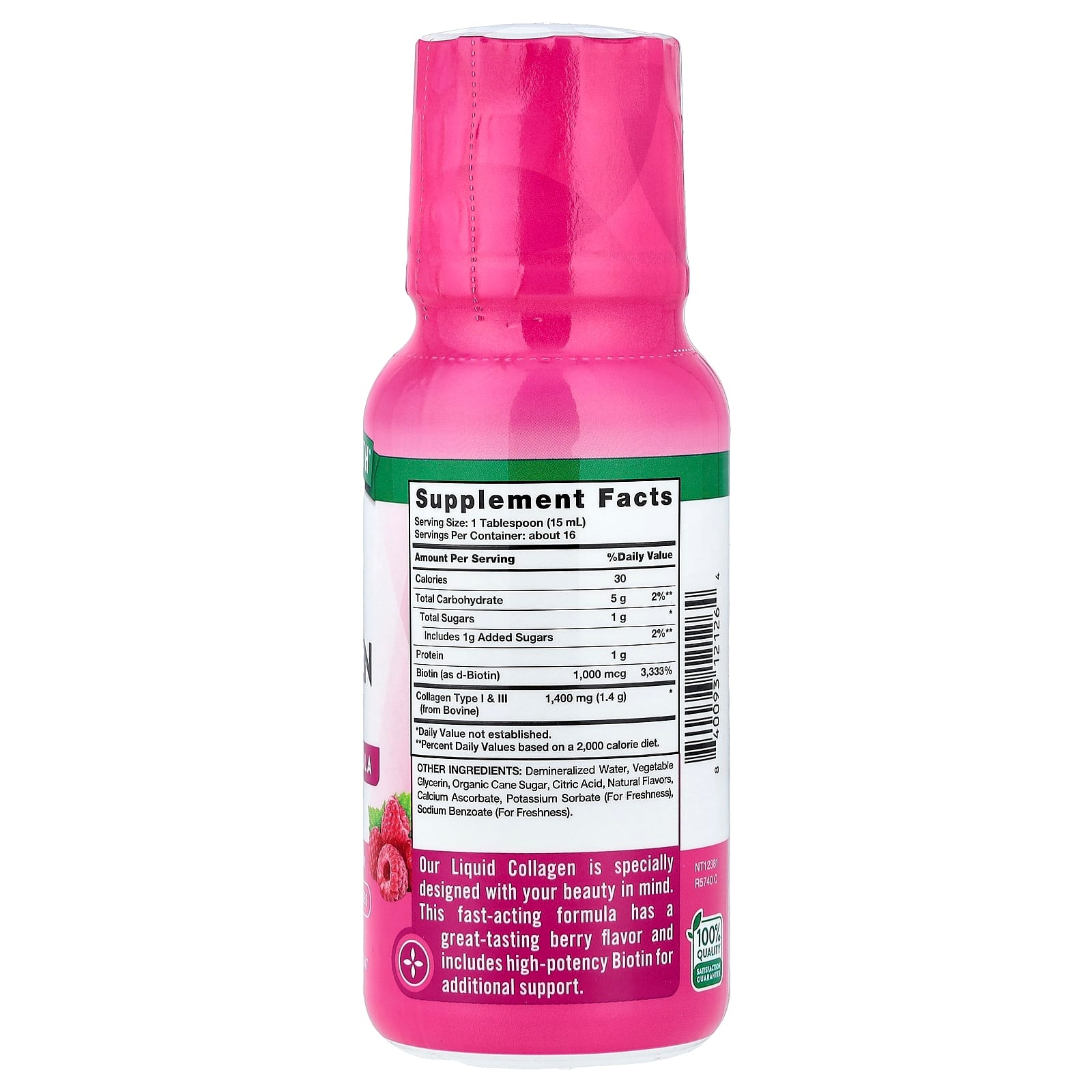 Nature's Truth, Premium Liquid Collagen with Biotin, Delicious Berry, 237 ml (8 fl oz)