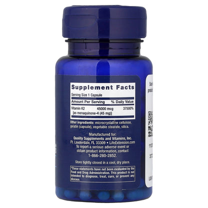 Life Extension Vitamin K 45,000 mcg 30 Caps