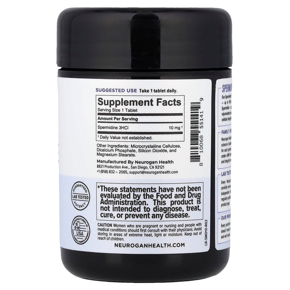 Neurogan Health Spermidine 10 mg 120 Tabs
