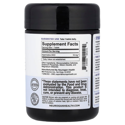Neurogan Health Spermidine 10 mg 120 Tabs