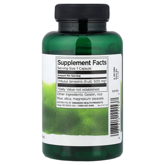 Swanson Vitamins, Full Spectrum® Tribulus Fruit, 500 mg, 90 Capsules