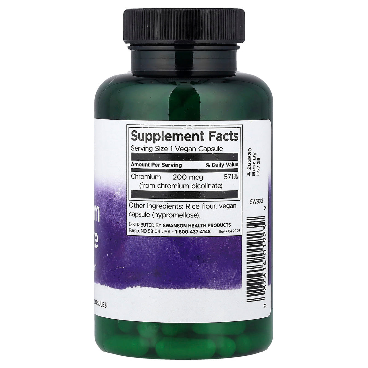 Swanson Chromium 200 mcg 200 Caps