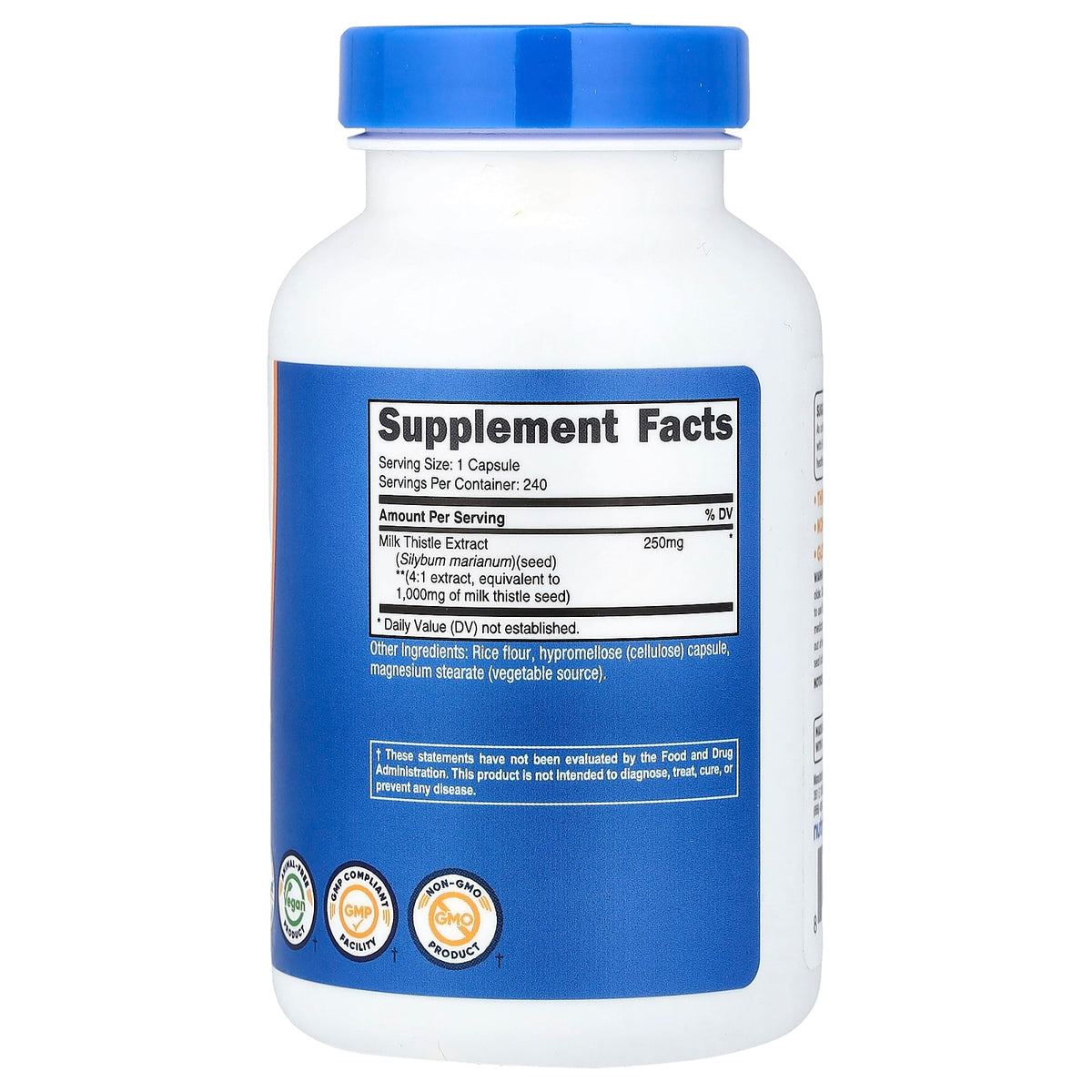 Nutricost Milk Thistle 1,000 mg 240 Caps