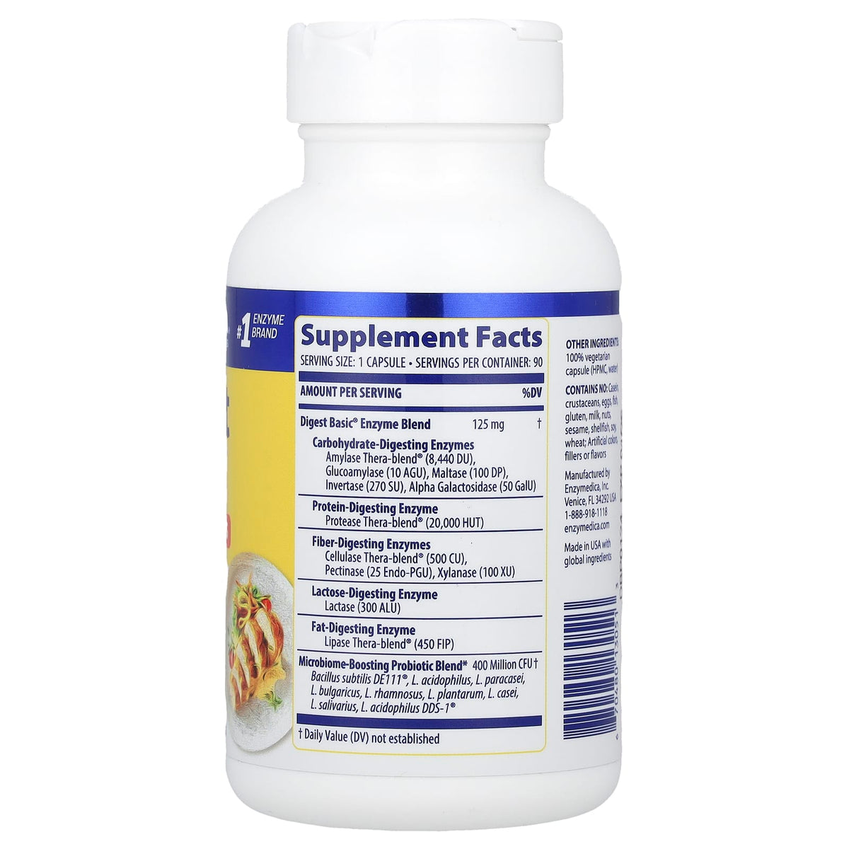 Enzymedica, Digest Basic + Probiotics, 90 Capsules