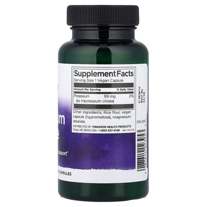 Swanson Potassium Citrate 99 mg 120 Caps