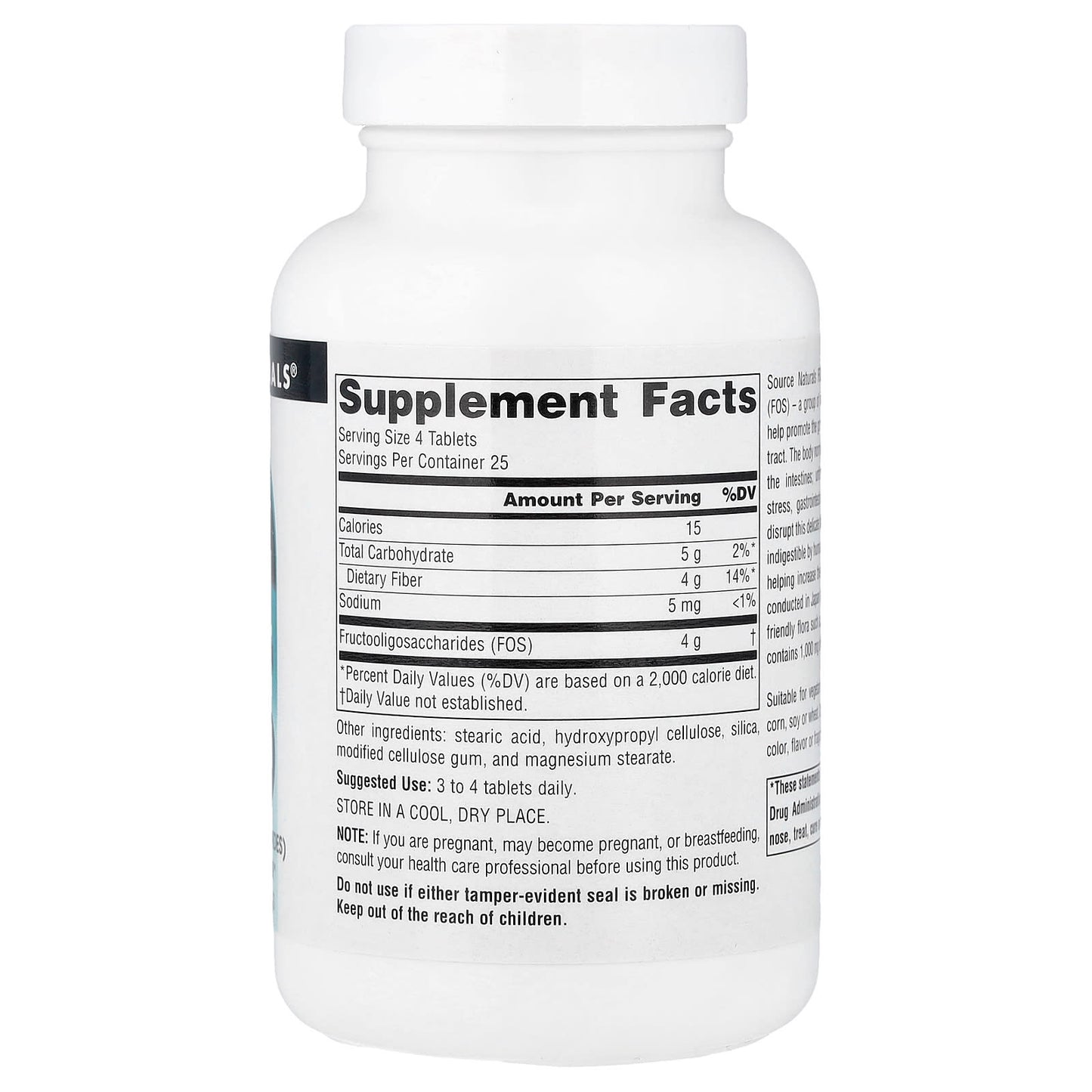 Source Naturals, FOS, 100 Tablets (1,000 mg per Tablet)