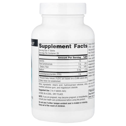 Source Naturals, FOS, 100 Tablets (1,000 mg per Tablet)