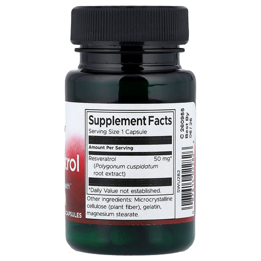 Swanson Vitamins, Resveratrol, 50 mg, 30 Capsules