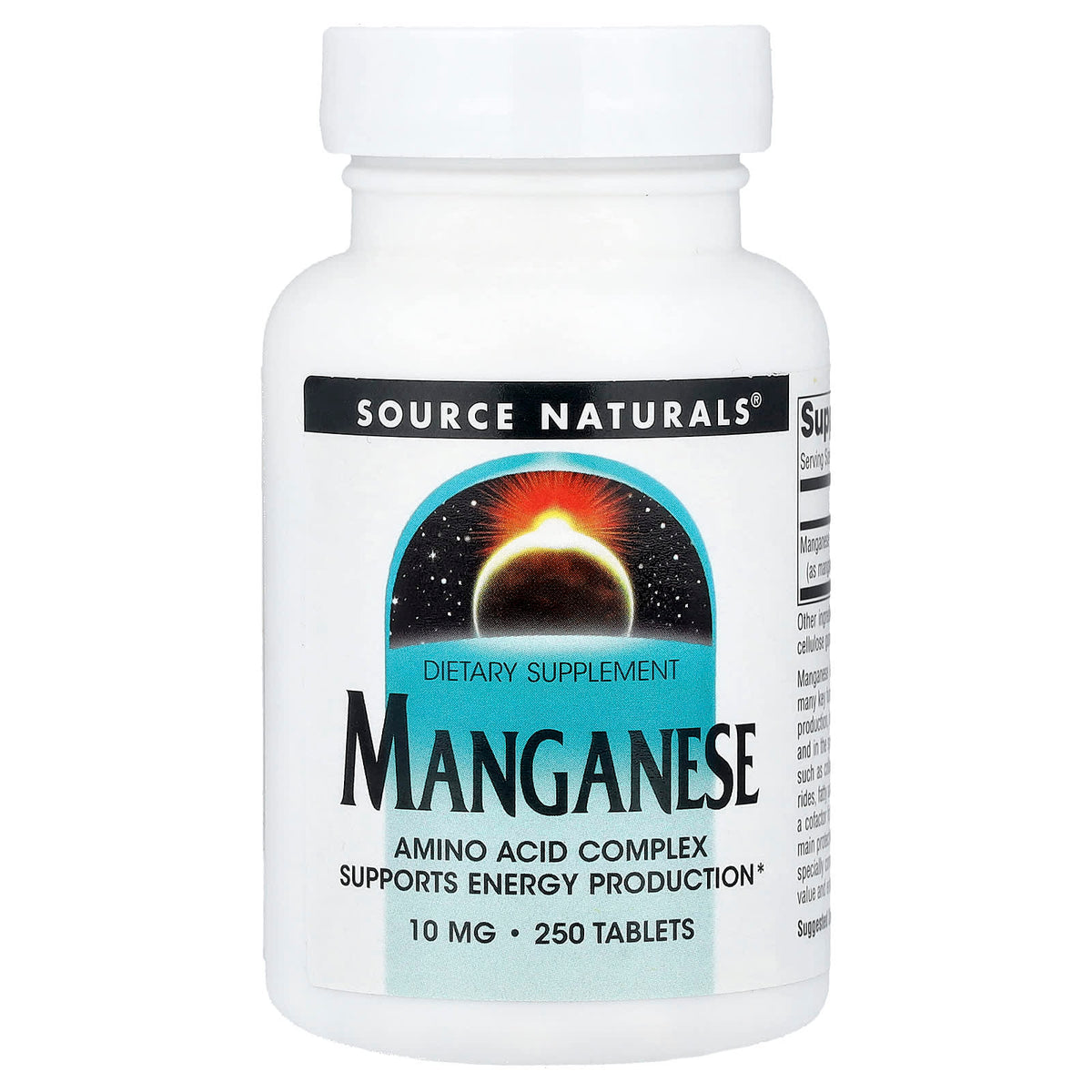 Source Naturals Manganese 10 mg 250 Tablets
