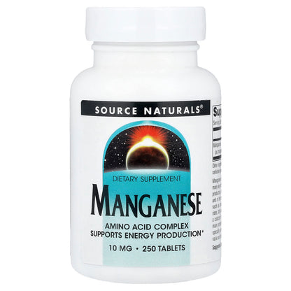 Source Naturals Manganese 10 mg 250 Tablets