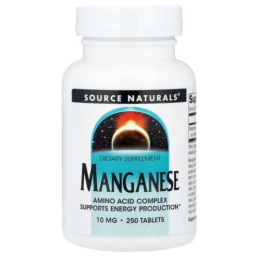 Source Naturals Manganese 10 mg 250 Tablets