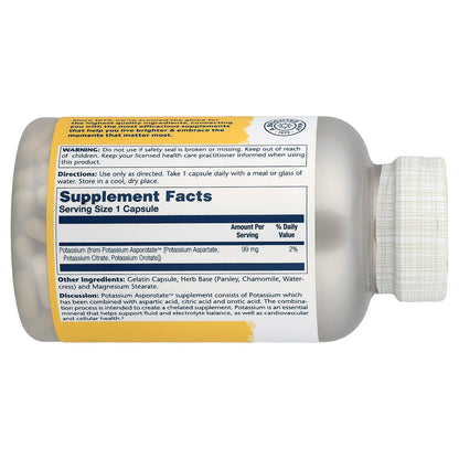 Solaray Potassium Asporotate 99 mg 200 Caps