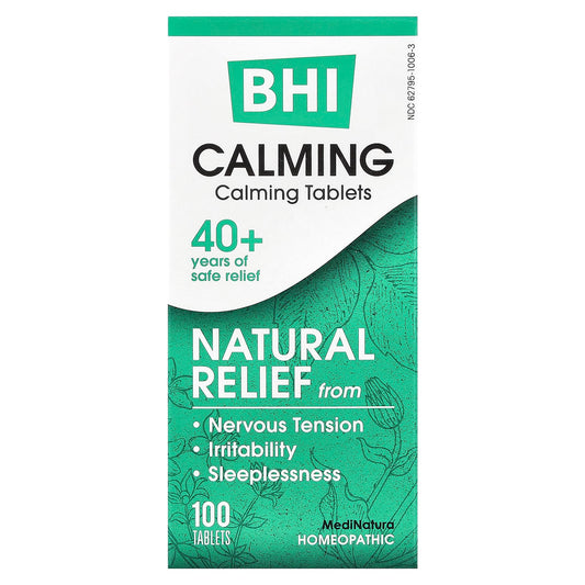MediNatura, BHI, Calming, 100 Tablets