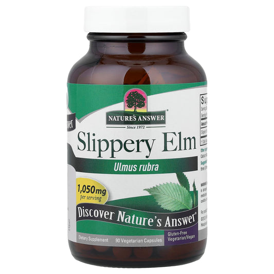 Nature's Answer, Slippery Elm, 90 Vegetarian Capsules (350 mg per Capsule)