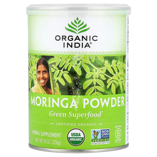 Organic India, Moringa Powder Green Superfood, 8 oz (226 g)