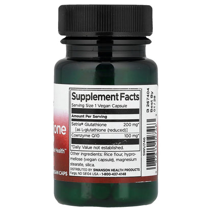 Swanson Vitamins L-Glutathione with CoQ10 30 Vegan Caps
