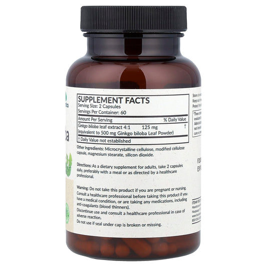 Futurebiotics, Ginkgo Biloba, 120 Vegetarian Capsules