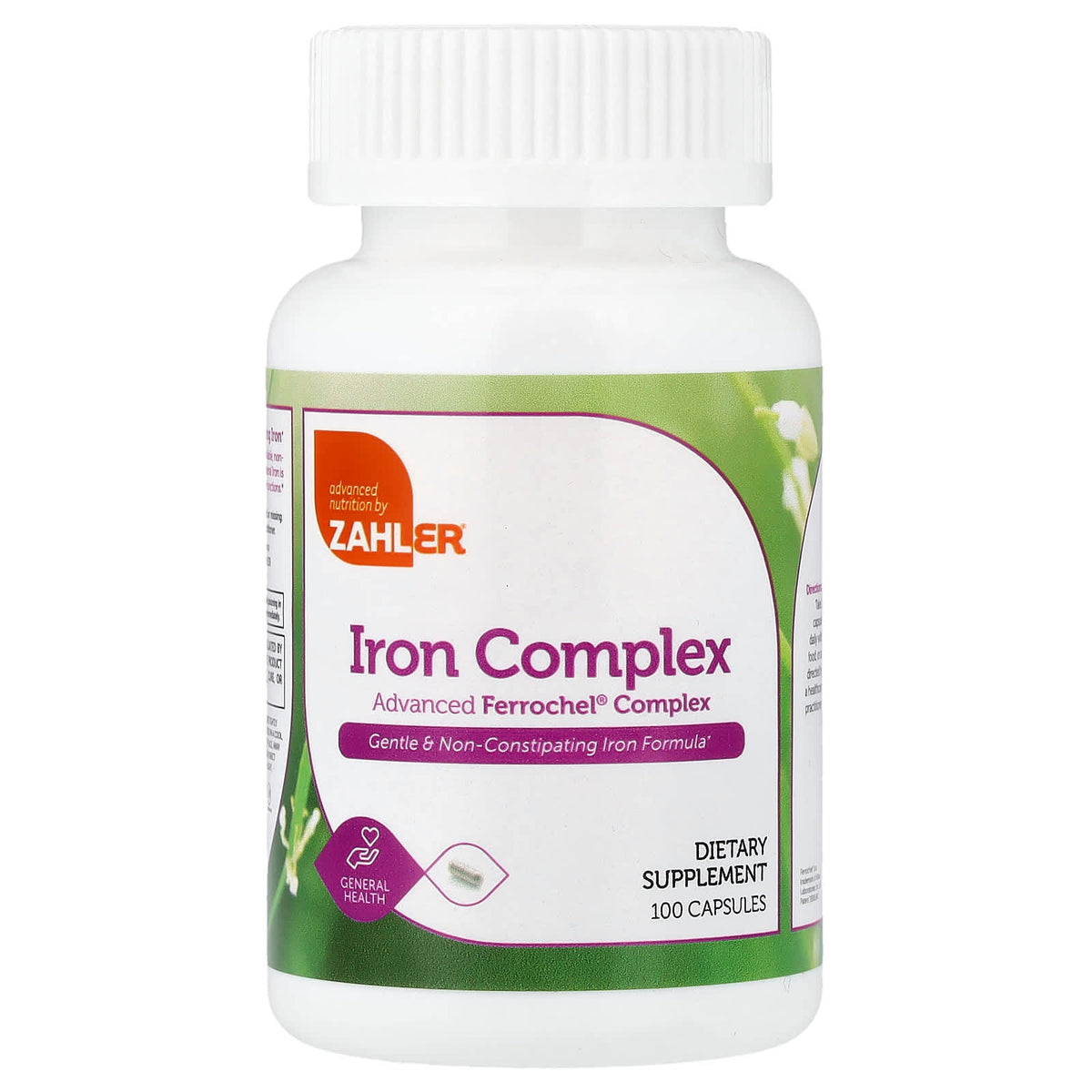 Zahler, Iron Complex, Advanced Iron Complex, 100 Capsules