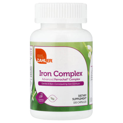 Zahler, Iron Complex, Advanced Iron Complex, 100 Capsules