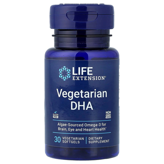 Life Extension, Vegetarian DHA, 30 Vegetarian Softgels (200 mg per Softgel)