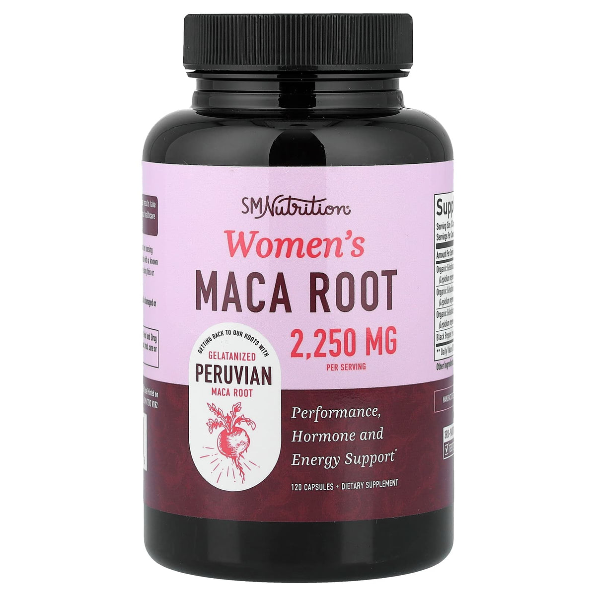 SMNutrition Women's Maca Root 120 Caps