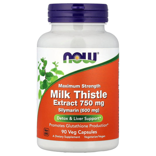 NOW Foods Milk Thistle Extract 750 mg 90 Caps