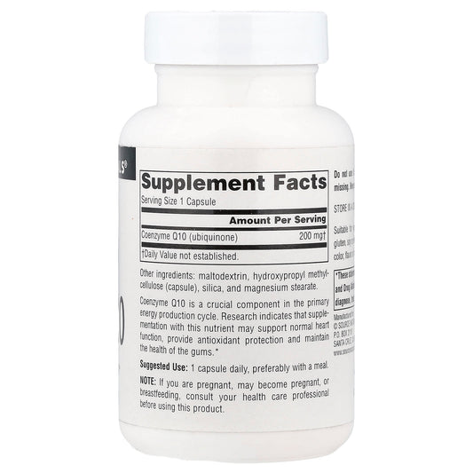 Source Naturals, Coenzyme Q10, 200 mg, 60 Capsules