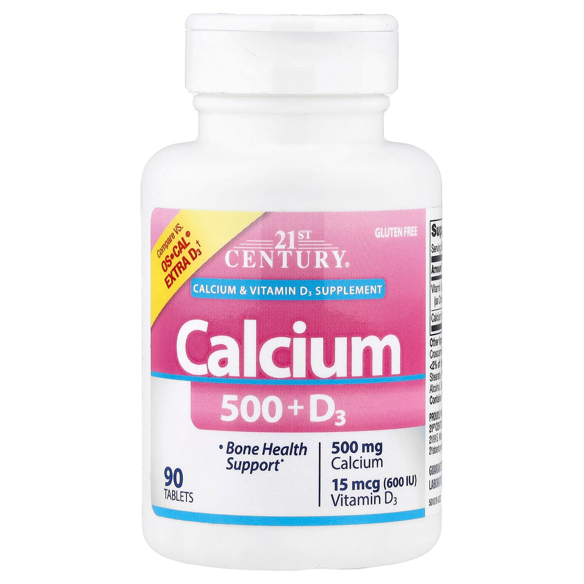 21st Century Calcium 500 + D3 90 Tabs