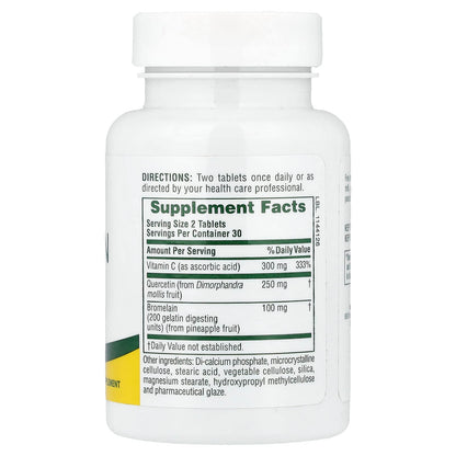 NaturesPlus Quercetin Plus With Bromelain & Vit. C 60 Tabs
