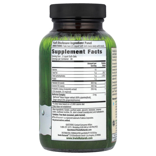 Irwin Naturals, Forskolin Fat-Loss Diet®, 60 Liquid Softgels