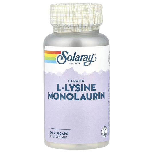 Solaray, L-Lysine Monolaurin, 1:1 Ratio - 60 Veg Caps