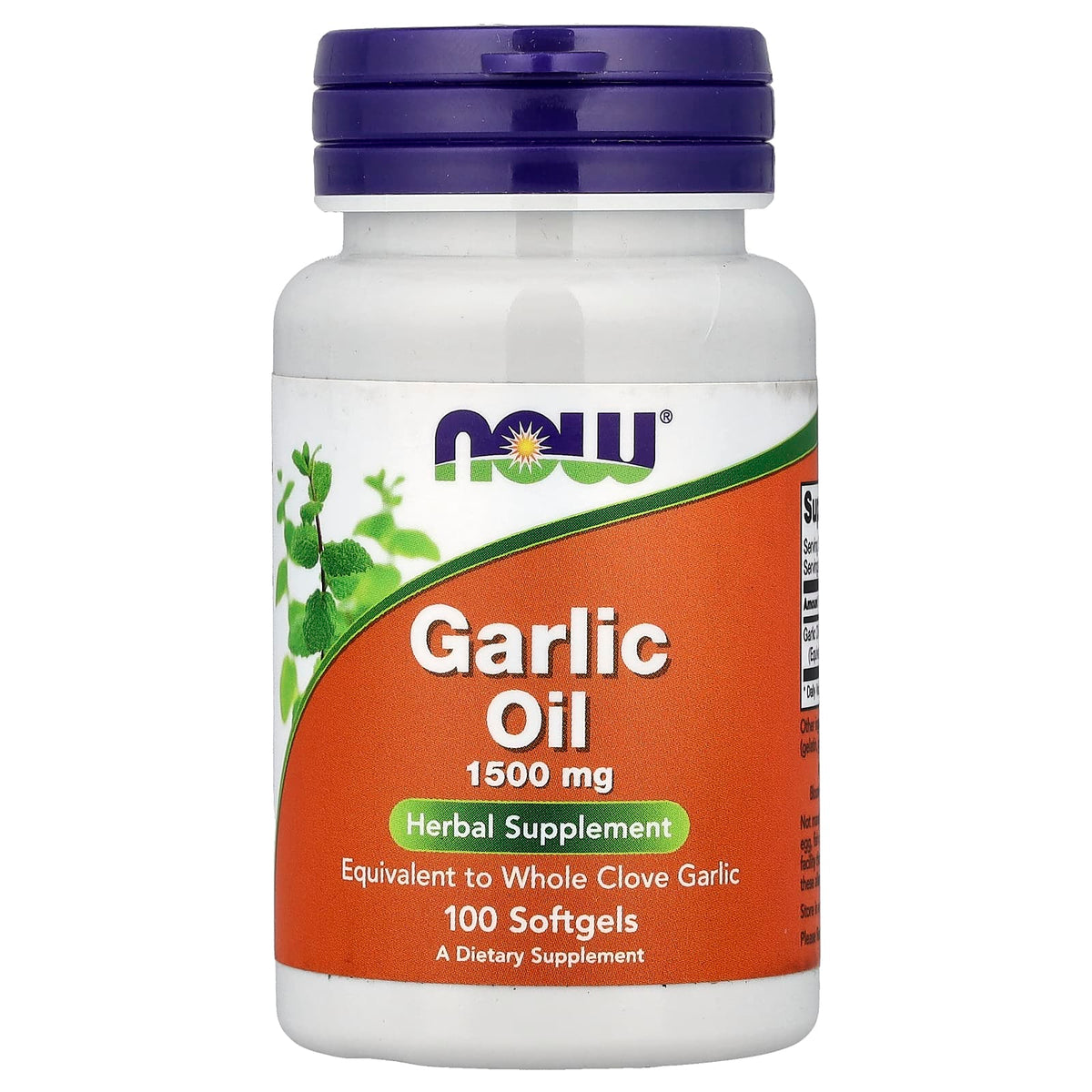Now Foods, Garlic Oil, 1,500 mg, 100 Softgels
