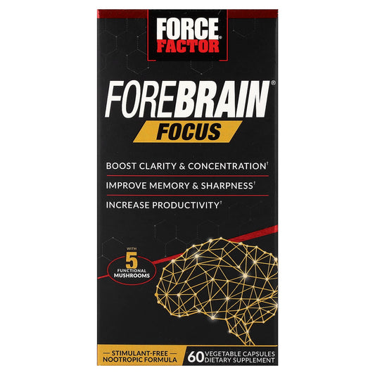 Force Factor, Forebrain® Focus, 60 Veg Capsules