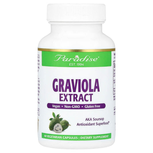 Paradise Herbs, Graviola Extract, 250 mg, 60 Vegetarian Capsules