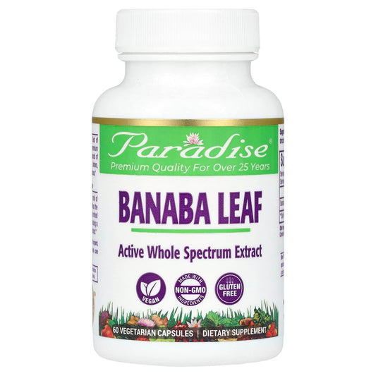 Paradise Herbs, Banaba Leaf, 60 Vegetarian Capsules (250 mg per Capsule)