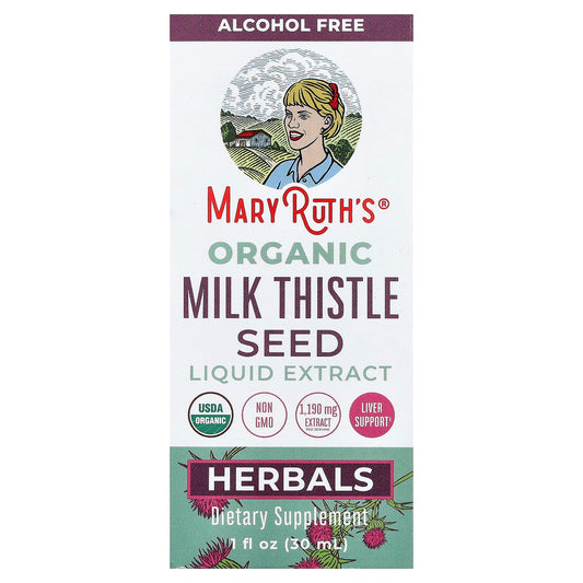 MaryRuth's, Organic Milk Thistle Seed Liquid Extract, Alcohol Free, 1 fl oz (30 ml)