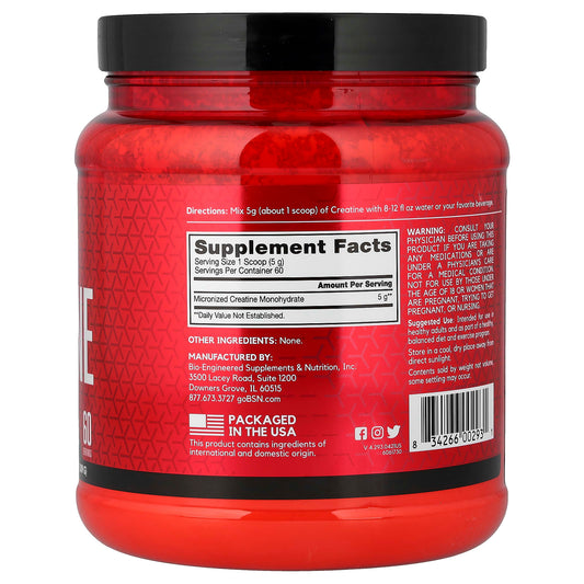 BSN, Creatine, Unflavoured, 10.9 oz (309 g)