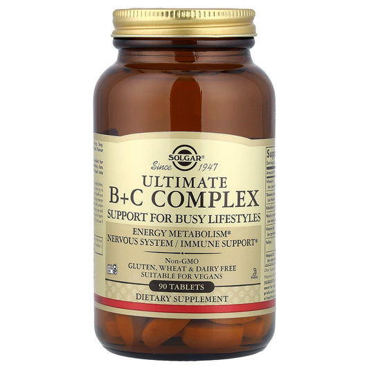 Solgar, Ultimate B+C Complex, 90 Tablets