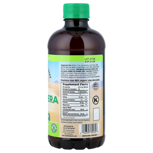 Lily of the Desert, Aloe Vera Juice, Whole Leaf, Filtered, 32 fl oz (946 ml)
