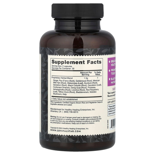 Crystal Star, Fibro Defence, 60 Vegetarian Capsules