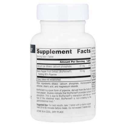 Source Naturals, BioPerine, 10 mg, 120 Tablets