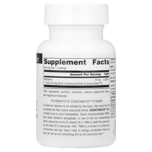 Source Naturals, Coenzymated™ B-2, 60 Lozenges (18 mg per Lozenge)